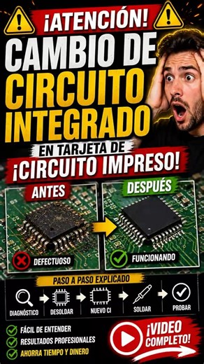 Cambio de circuito integrado aprende cómo #reparaciones #electronic #smartphone #repairing #shorts