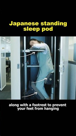 Standing sleep pod #knowledge #shorts