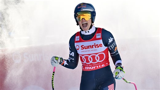 Vonn claims second in downhill at St. Moritz