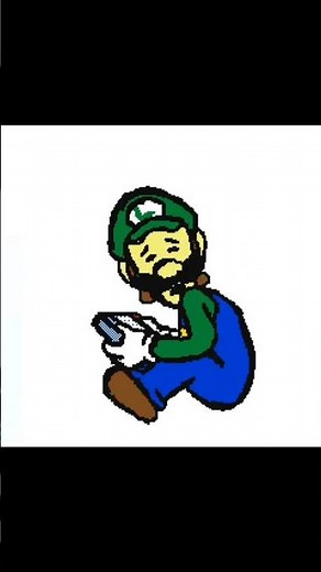 just play while you poop luigi #mario #luigi #flipaclip