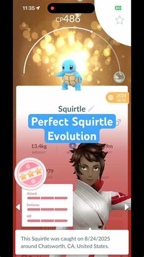 Evolving my ‘perfect’ Squirtle