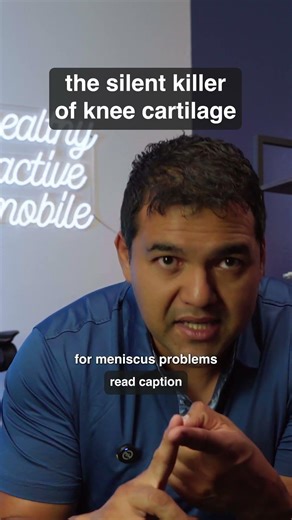 The silent killer of knee cartilage