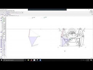 Two Legged Four-bar Walker: Model in Geogebra