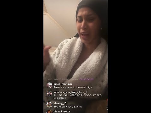 Cardi B Gets Emotional On IG Live - Talks Feeling Alone! April 2, 2024
