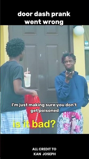 Door dash prank went wrong #clips #doordash #funny #kaneljoseph #meme #prank