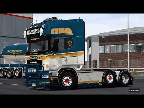 🔴ETS2 1.46 - Driving Scania R (RJL) Topline with matte skin | Prepare for TM Convoy