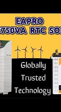 Eapro 3750VA (3.75 kva-48v) Smart RTC Hybrid Solar PCU Running on SL-3 Settings..