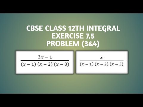 CBSE || 12 std || Exercise 7.5 ||sum 3&4