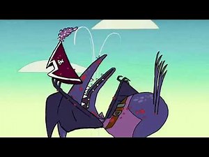 cartoon pterodactyl pirate tickled