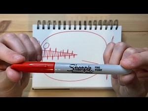 Drawing with a RED Sharpie Fine Point Marker - Review