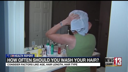 Frequency of hair washing may depend on age, hair length