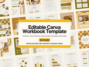 100-page Canva Workbook Template: Elegant Coaching & Course Design (digital) - Etsy Canada