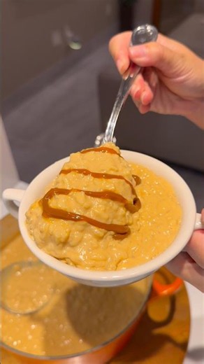 Dulce de Leche Rice Pudding #ricepudding #rice #dulcedeleche #dessert #recipes