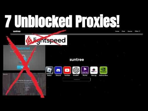 7 UnbIocked Links from a New Mystery Unblocker: Suntree (Bonus links too)