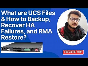 What are UCS Files & How to Backup, Recover HA Failures, and RMA Restore?