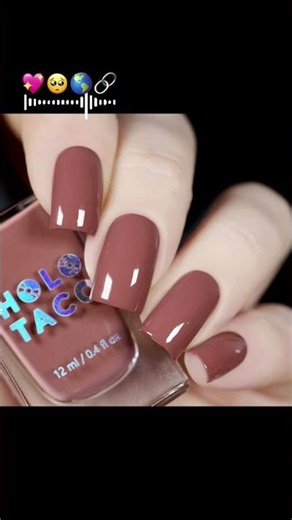 Get salon-style nails at home with this beautiful Chocolate Brown Nail Polish