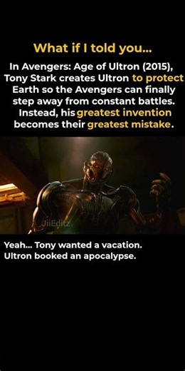Tony Stark Created The Avengers' Biggest Nightmare! 😱 #AgeOfUltron