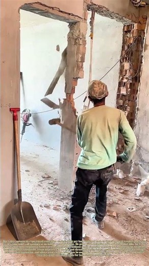 Prying Framing Free: How Workers Dismantle Old Door Frames During Renovation