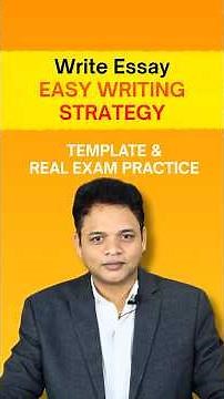 Write Essay EASY WRITING STRATEGY: Template & Real Exam Practice