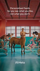 On a personalised feed, you’re in control of the content you see. So if cycling isn’t your speed, you can see less of it. | Meta | Facebook