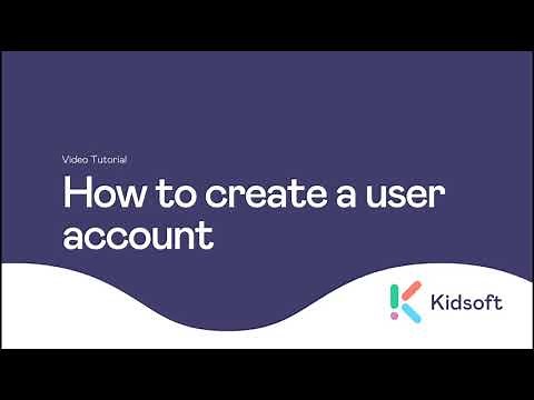 Kidsoft Video Tutorial - How to create a user account