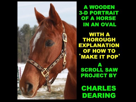 A 3D Horse made of wood - done with a scroll saw