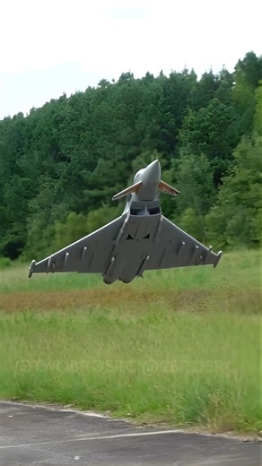 High alpha pass demonstration by Eurofighter Typhoon