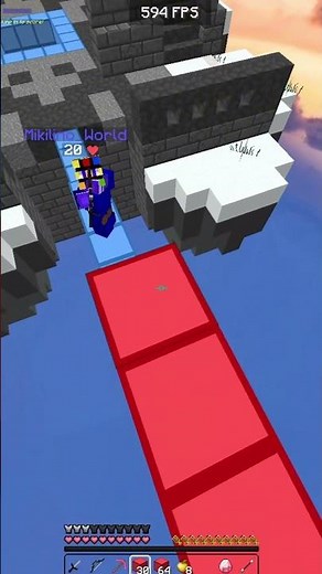 +1000FPS The Brige Fight #minecraft #bedwars #hypixel