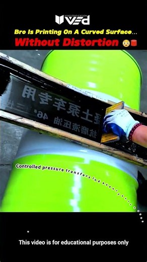 Bro Prints Perfectly On A Curved Surface?! 🤯🛢️ #shorts