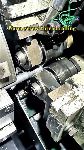 Worm screw thread rolling #Threadrollingmachine #CNCthreadrollingmachine #Automaticthreadrollingmach