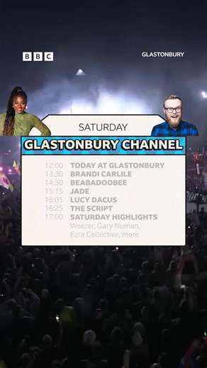 Please remain seated, the Glastonbury Channel on BBC iPlayer has you covered ❤️ #Glastonbury #BBCGlasto | BBC