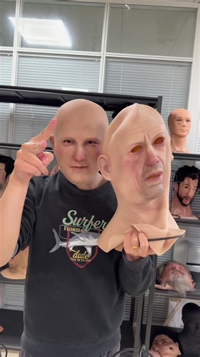 Realistic Bald Mask for Halloween Cosplay