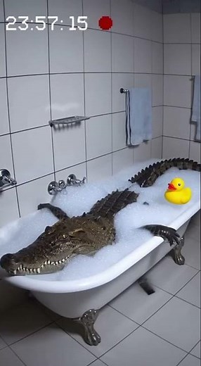 Crocodile vs. Rubber Duck Showdown