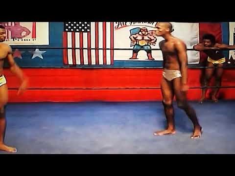 Black Men Wrestling Tag Team Match 3