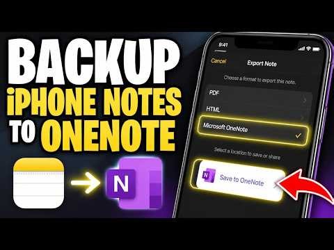 How to backup iPhone notes to OneNote using export and sync - Complete Guide