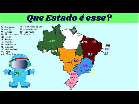 Mapa do Brasil: Aprendendo os estados e as capitas do Brasil
