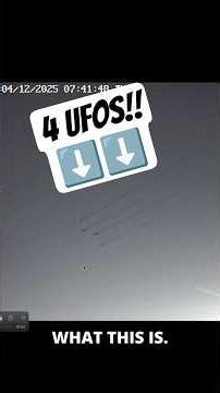 4 UFOs Filmed Flying in Formation! | #ufo #uap