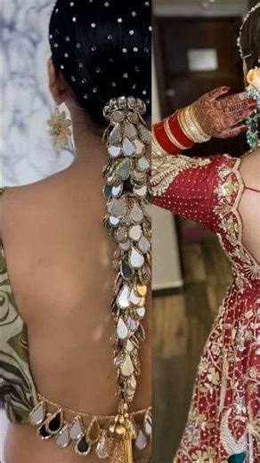 Trending Bridal Braid Hairstyles for Lehenga #hairstyle #hair #royalbride #lehenga #wedding #fashion