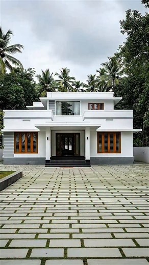 KERALA ARCHITECTURES on Instagram: "Modern 3BHK house, 1375 sqft, built for ₹28 lakhs featuring sleek Kerala architecture, spacious interiors, and elegant landscaping to welcome you home. Follow @kerala_architectures for more inspiring"