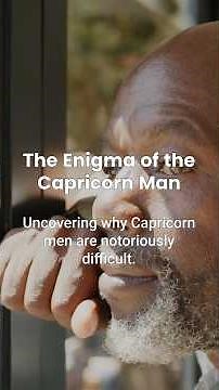 Unlocking the Mystery: Why Capricorn Men Are So Difficult to Understand
