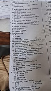 capsule wall with outer spore sac Bryophytes are(1) Archegonia... | Filo