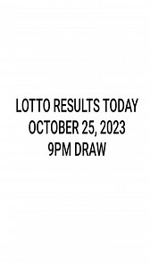 1.2K views · 20 reactions | Lotto Results Today 9pm DRAW October 25, 2023 swertres results #highlights | Swertres LOTTO Hearing DAILY and Results | Facebook