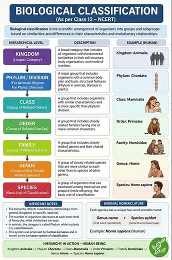 Understand Biological Classification in one shot! 🌿🧬