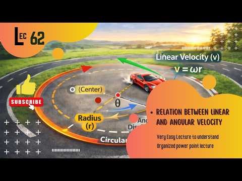 Relation between Linear and Angular Velocity class 11 physics | Seekho Online