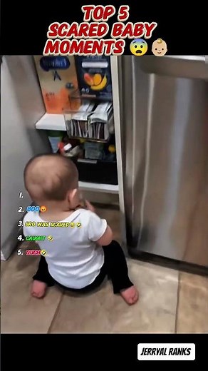 Top 5 Funniest Scared Baby Moments! 😨👶 #ScaredBaby #FunnyBabies