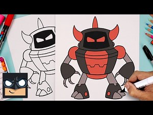 How To Draw Evil Robot | Poppy Playtime - Videos For Kids