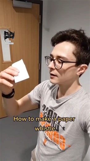 #How to make paper whistle#shorts#paper