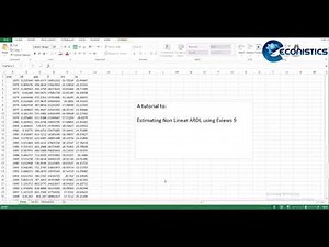 Asymmetric Effects Non linear NARDL model estimation using EViews 9 and Below for Timeseries Data
