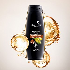 19 reactions | Transform your hair into a beacon of shine with Fresh N Joy's Black Shine Shampoo. Discover the brilliance of Bio Functional Corn Extract for irresistibly glossy hair  Shop Now: www.freshnjoy.com.pk #cantstopmyshine #freetobeme #freshnjoy #freshnjoyessential #shampoo #madeinpakistan | Fresh n Joy | Facebook