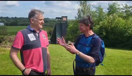 Steve meets with Rich Sewell Centre Director at Rock UK Frontier Centre to talk about how they engage young people with the gospel and how to open up those conversations about faith. #tkc2023 #thykingdomcome #pilgrimage #prayer #Godwalkswithus | The Diocese of Peterborough
